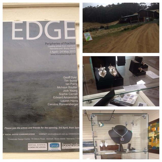 Just been out to Forestvale Design Centre, South Bruny Island for a coffee and visit my jewellery in its current exhibition EDGE Periferies of Practice. It's on until 24th May and well worth a visit!