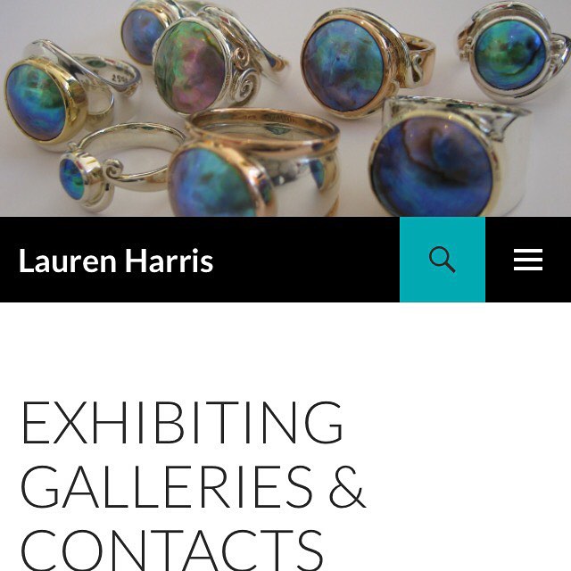 Finally!! My website is up and running! Check out the amazing galleries I'm exhibiting in through the links provided. It's a pretty basic site but I'll be adding more options soon. www.laurenharrisgoldandsilversmith.com.au