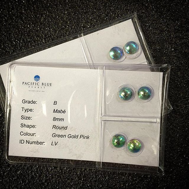 Just arrived are these stunning Pacific Blue Pearls which are from Eyris Pearls. They are sustainably cultured in the pristine waters of New Zealand. Each one is unique! The colours are amazing and really capture my ocean inspired imagination! Available for custom orders!