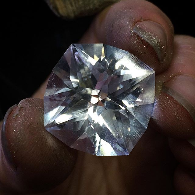 Huge Quartz! Hand cut in Tasmania! The design for this has been bugging me for years!! Can't seem to think of one but the time will come