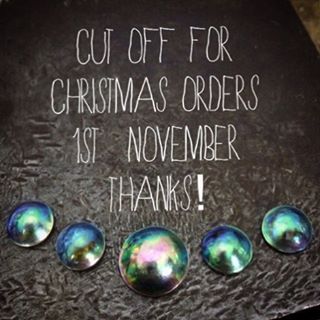 Cut off time is 1st November, possibly earlier if I get inundated!! There is only me in my workshop I have plenty of work in the galleries if you miss out on a custom order! Hit me up for more details, specific designs, ring sizes, galleries etc! Happy to answer any questions