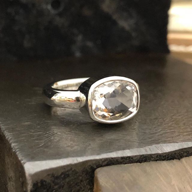 Another stunning Killiecrankie Diamond chosen by my client to create into this simple high polished stylish design. I always love setting rectangle and oval shaped stones sideways. They sit so nicely going across the finger! Very pleased to hear I have another happy customer!  It was a pleasure to make! . . . . .